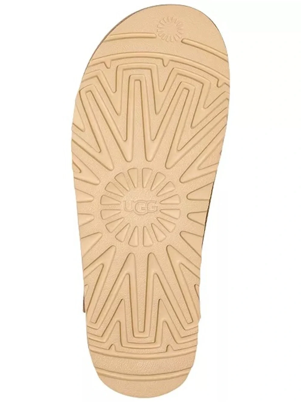 UGG Women's Goldenstar Flat Platform Lug-Sole Sandal in Sand - Picture 8 of 15